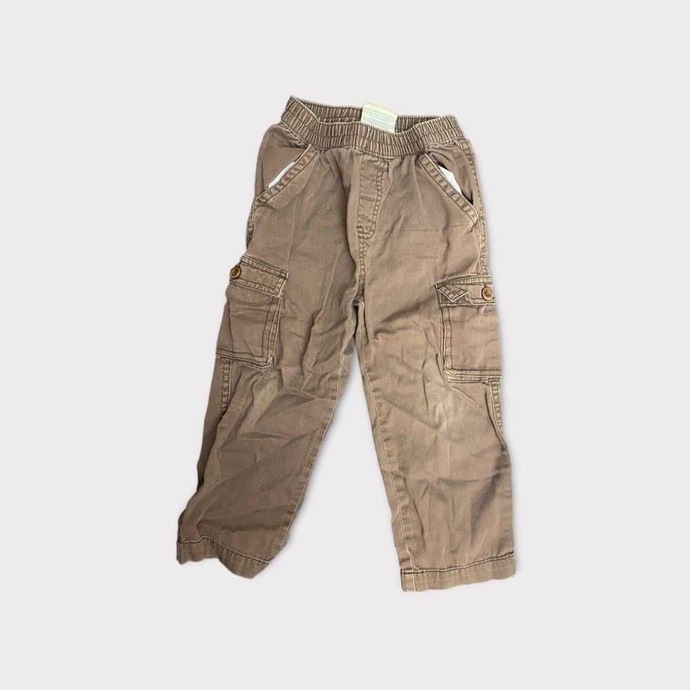 𝅺3/$15 Brown Cargo Toddler Pants